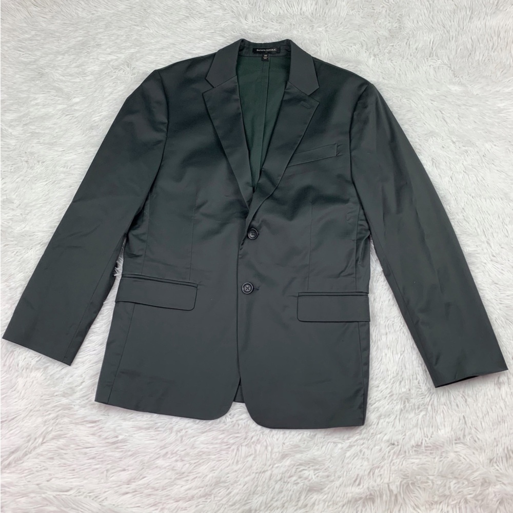 Banana Republic Mens 38S tailored fit 2 button chino blazer sport coat grey